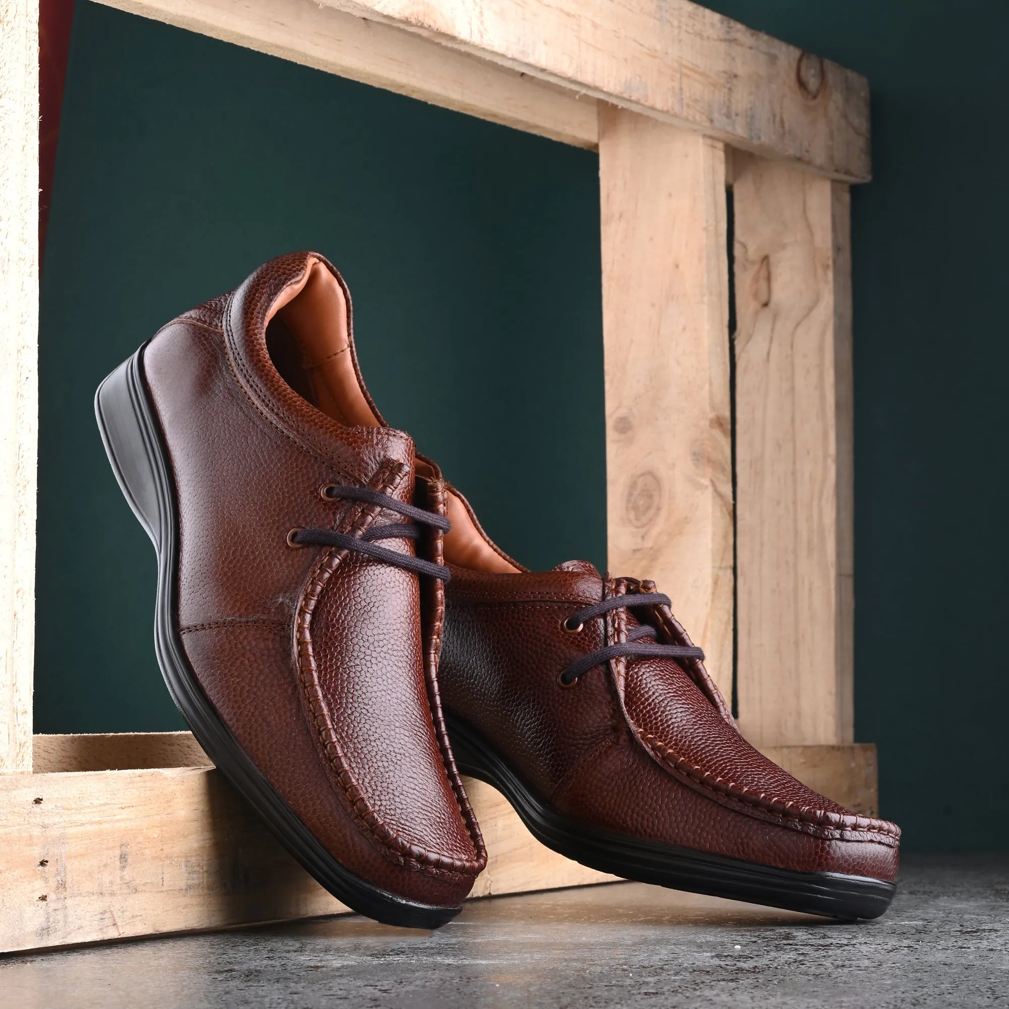 Grace Trumock Full Grain Leather Derby Lace Ups