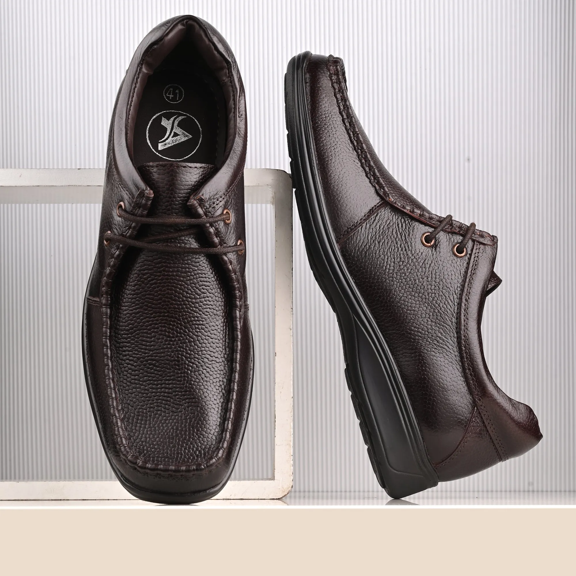 Grace Trumock Full Grain Leather Derby Lace Ups