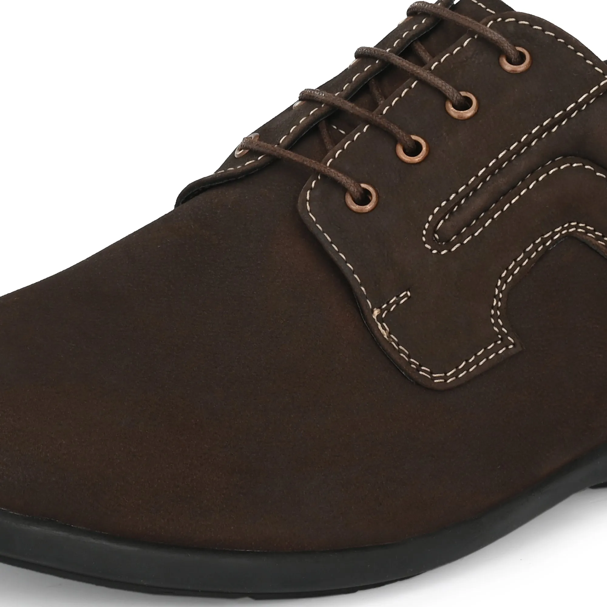 Plush Full Grain Leather Derby Lace Ups