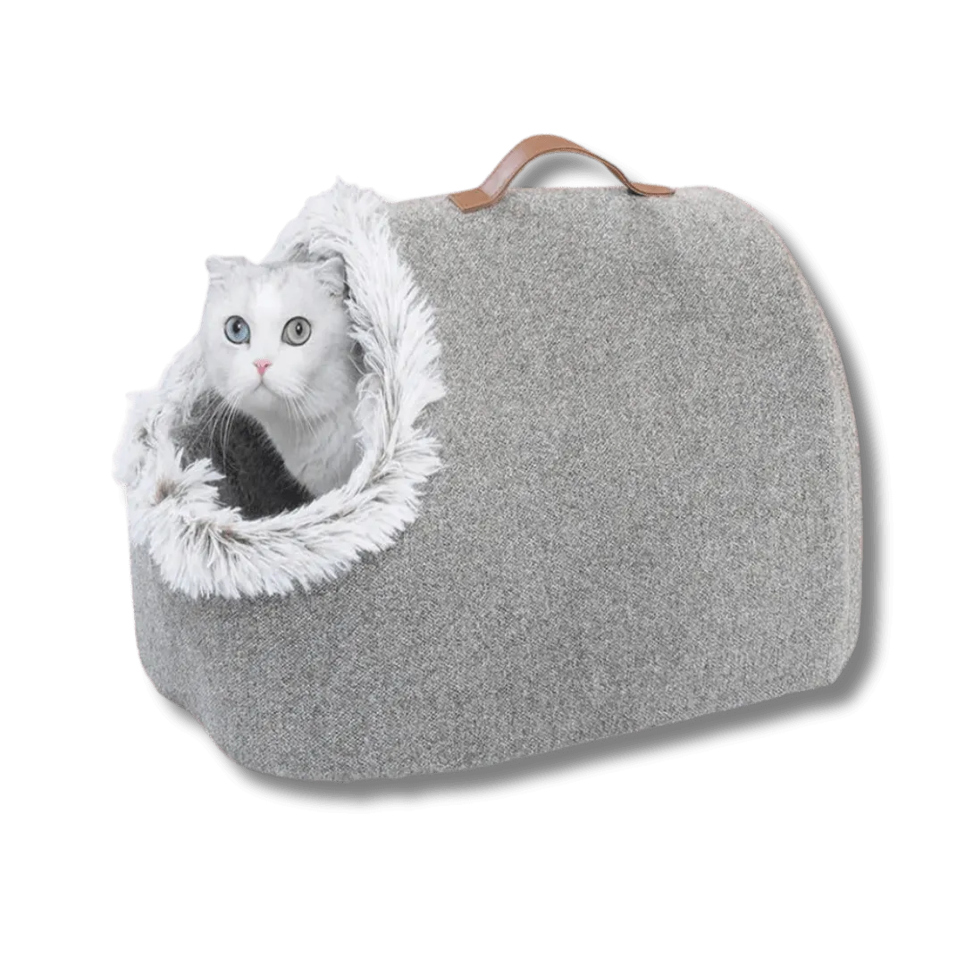 Plush Fur Lined Cat Cave