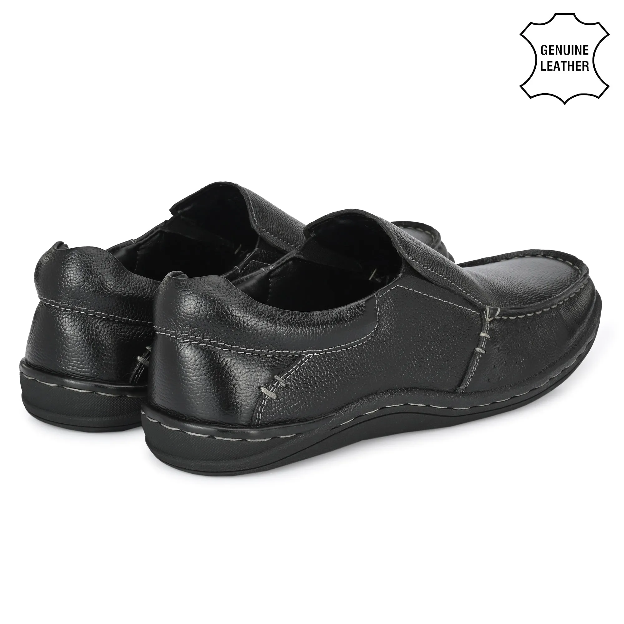 Regal Grain Leather Slip Ons Trumock