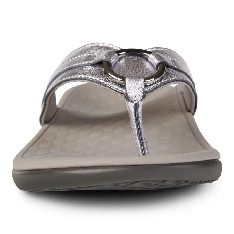 Vionic Women's Aloe Flip Flops- Pewter